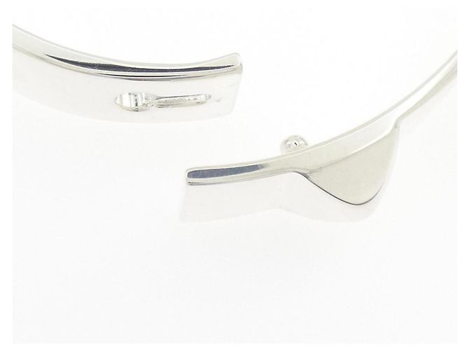 Pulsera rígida Hermès Collier de Chien en plata - vista 3