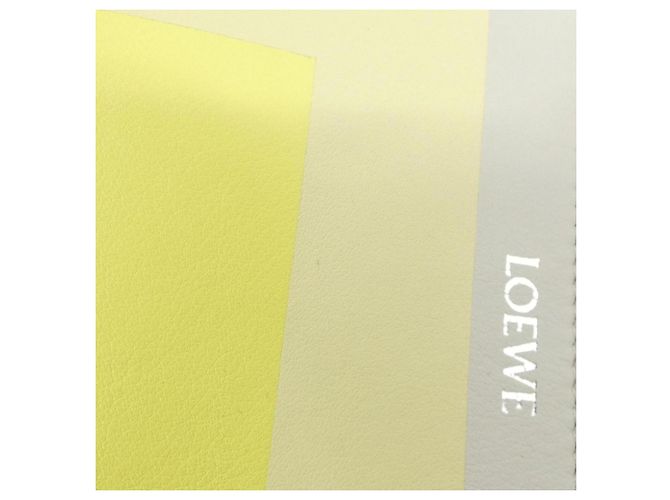 Monedero de piel de becerro Loewe Castaño Amarillo - vista 4