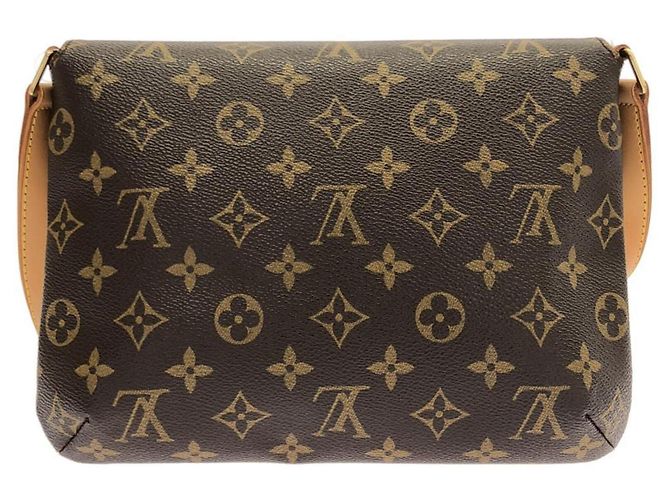 Borsa a Spalla Louis Vuitton Monogram Musette Tango Marrone - vista 2
