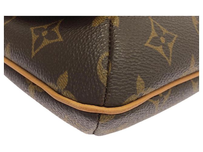 Borsa a Spalla Louis Vuitton Monogram Musette Tango Marrone - vista 3