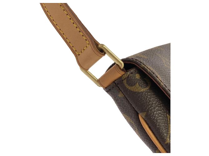 Borsa a Spalla Louis Vuitton Monogram Musette Tango Marrone - vista 4