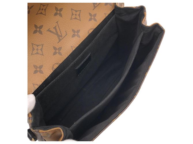 Louis Vuitton Monogram Reverse Pochette Métis MM Marrone - vista 7