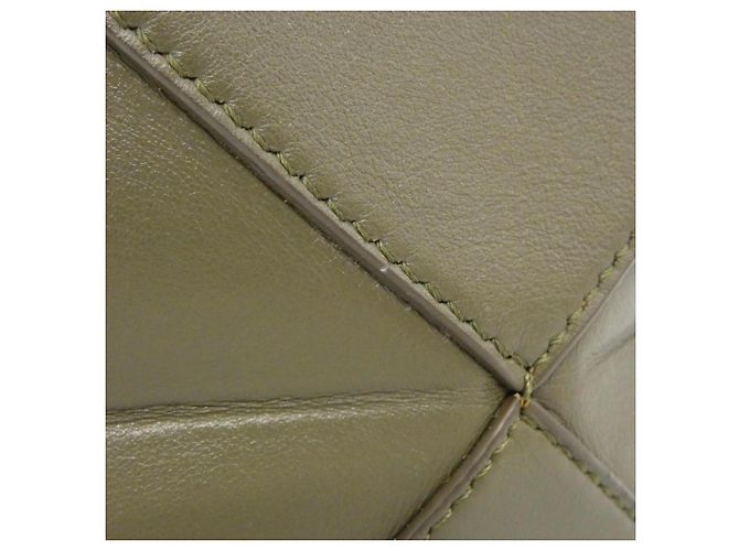 Loewe Puzzle Fold Mini Tote Grün Khaki - Ansicht 6