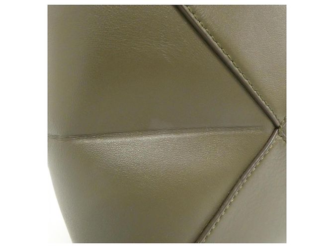 Loewe Puzzle Fold Mini Tote Grün Khaki - Ansicht 7