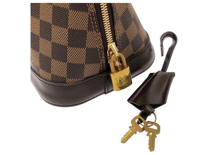 Borsa Louis Vuitton Damier Alma PM Damier ebene - vista 3