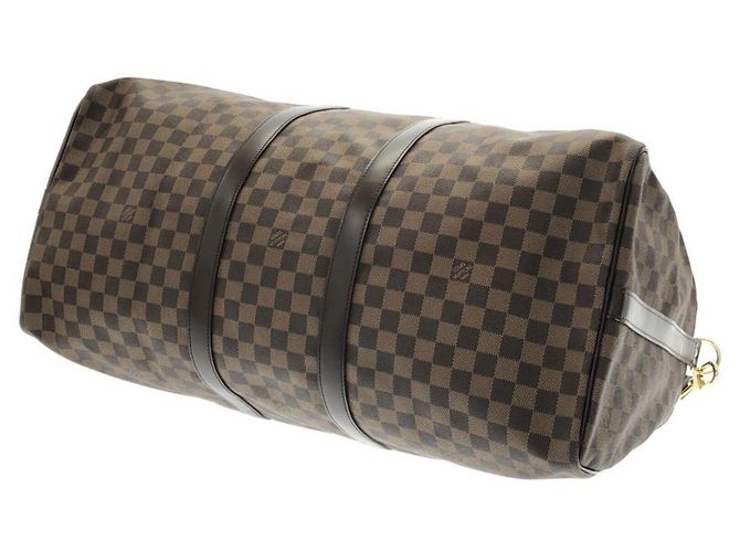 Louis Vuitton Damier Keepall Bandoulière 55cm Borsa Boston Damier ebene - vista 2