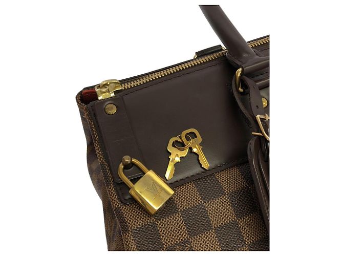 Borsa Boston Louis Vuitton Damier Greenwich PM Damier ebene - vista 3
