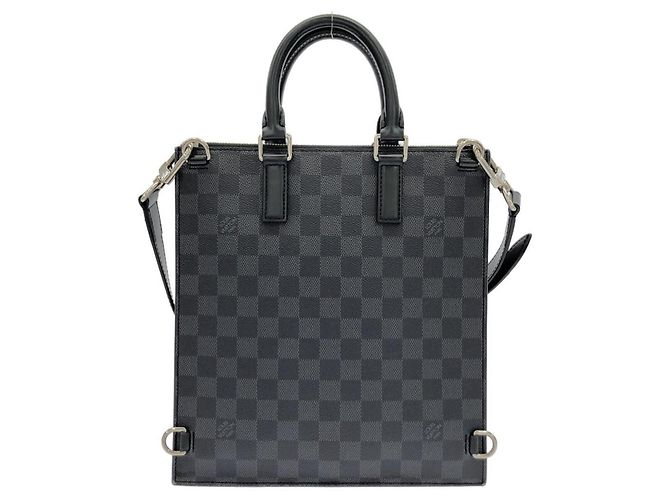 Louis Vuitton Damier Graphite Stamp Sac Plat Messenger Handbag Damier ebene - vista 2