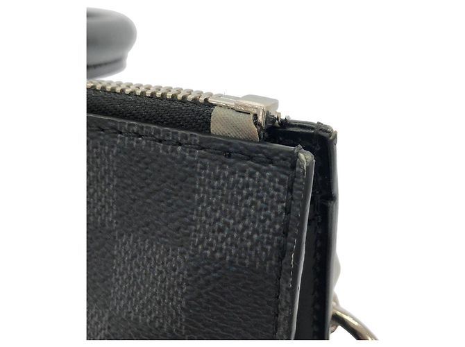 Louis Vuitton Damier Graphite Stamp Sac Plat Messenger Handbag Damier ebene - vista 6