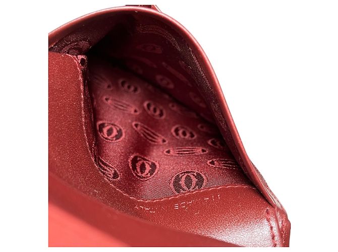Portafoglio in pelle Bordeaux Cartier Bordò - vista 7