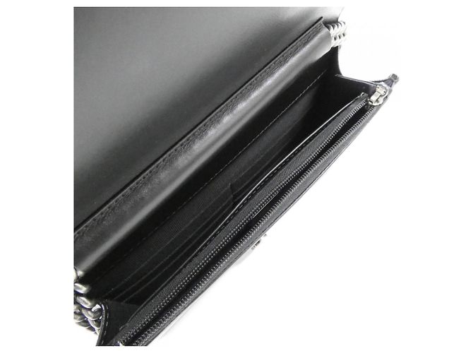 Chanel Boy Line AP1117 Black Chain Wallet Nero - vista 5