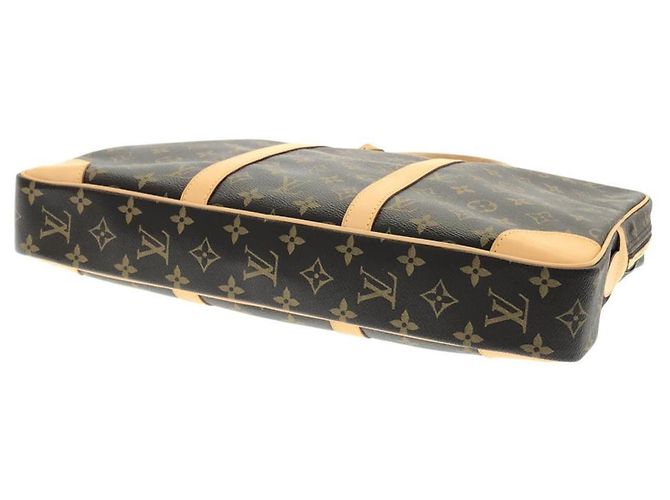 Louis Vuitton Monogram Porte Documents Voyage Handbag Brown - view 2