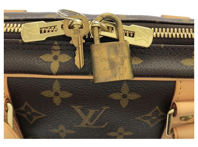 Louis Vuitton Monogram Porte Documents Voyage Handbag Brown - view 3