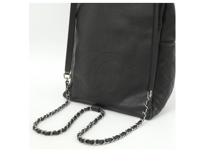 Zaino Chanel in pelle nera Nero - vista 7
