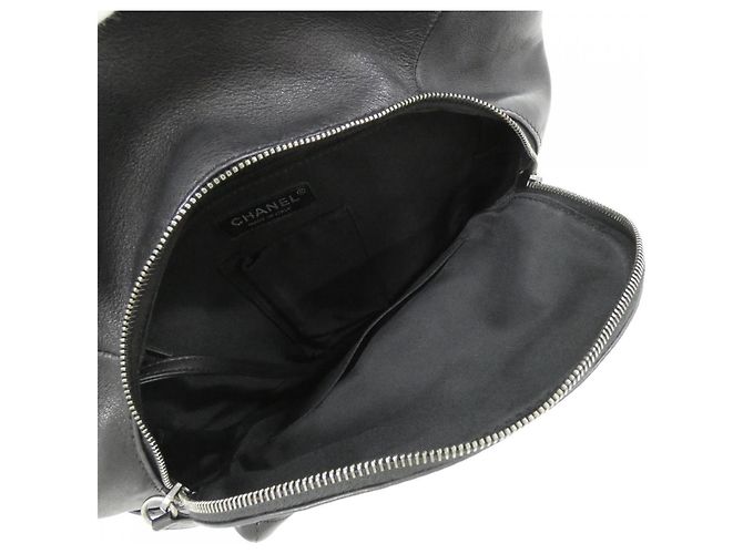 Zaino Chanel in pelle nera Nero - vista 8