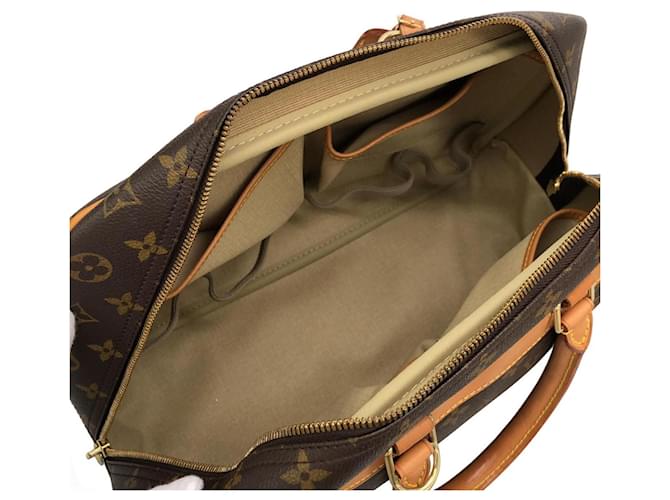 Borsa Louis Vuitton Monogram Bowling Vanity Marrone - vista 9
