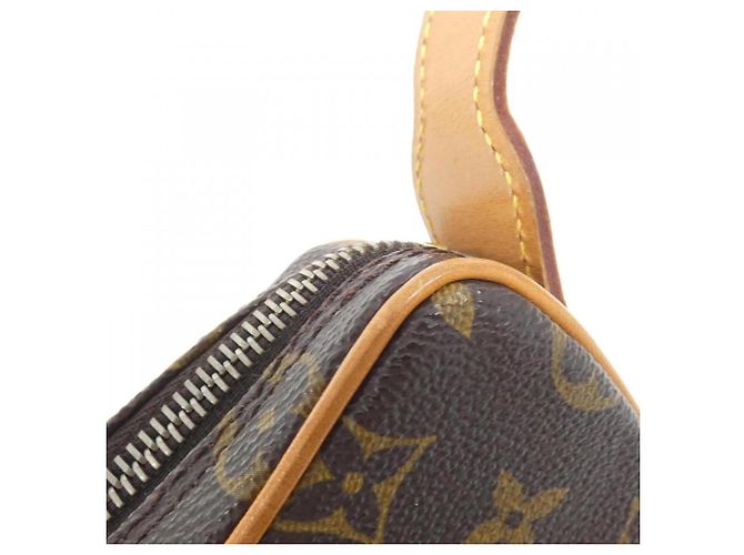 Borsa a tracolla Louis Vuitton Monogram Pochette Croissant Marrone - vista 4