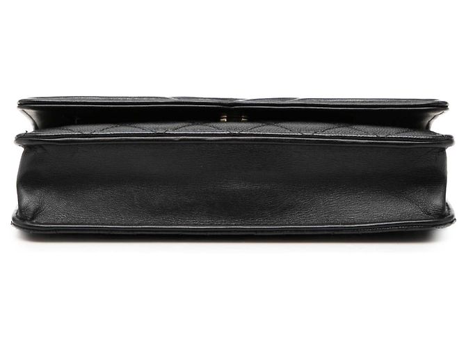 Wallet On Chain Portafoglio con catena Chanel Black Caviar CC Filigree Nero - vista 3