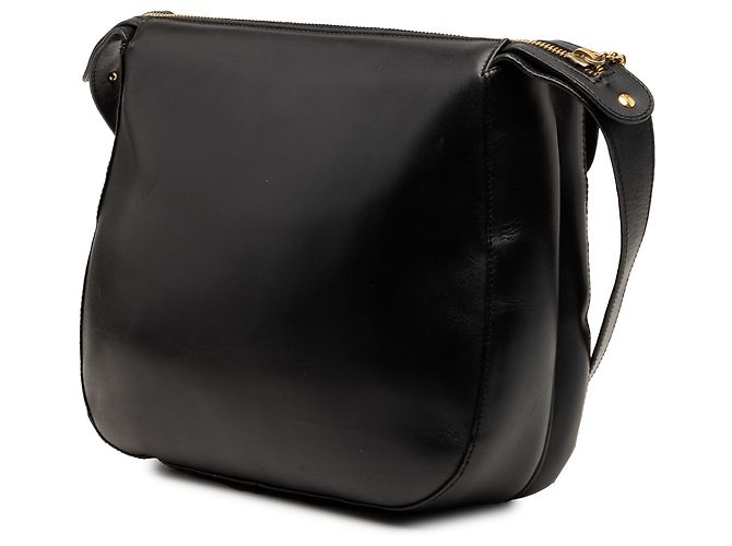 Salvatore Ferragamo Bolsa transversal Ferragamo em couro preto com tachas - vista 2