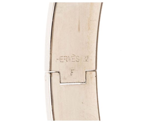 Bracciale Hermès Black Narrow Enamel Clic H PM - vista 4