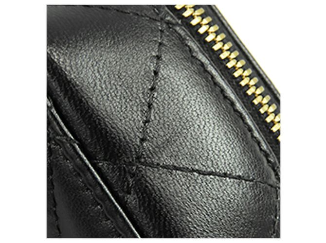 Chanel Black Extra Mini CC Quilted Golden Plate Vanity Crossbody Nero - vista 13