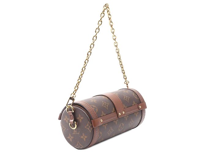 Bauletto Papillon Louis Vuitton Marrone Monogram - vista 2