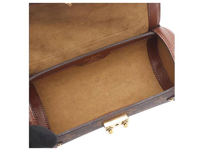 Bauletto Papillon Louis Vuitton Marrone Monogram - vista 3