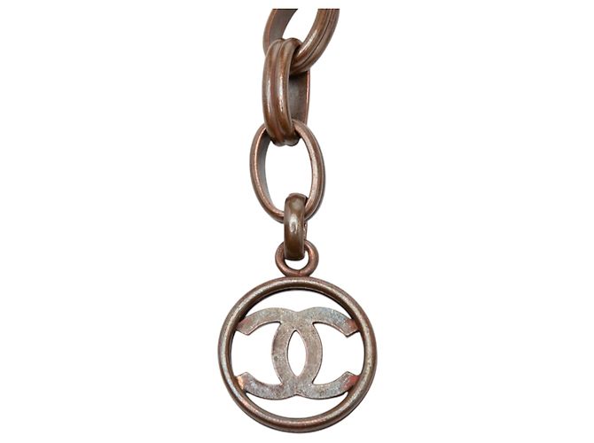 Cintura con catena Chanel Brown CC in ottone Marrone Bronzo - vista 2