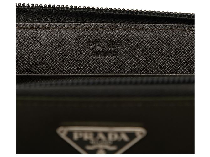 Cartera Zip Around Prada Green Tessuto Verde Verde oscuro - vista 5