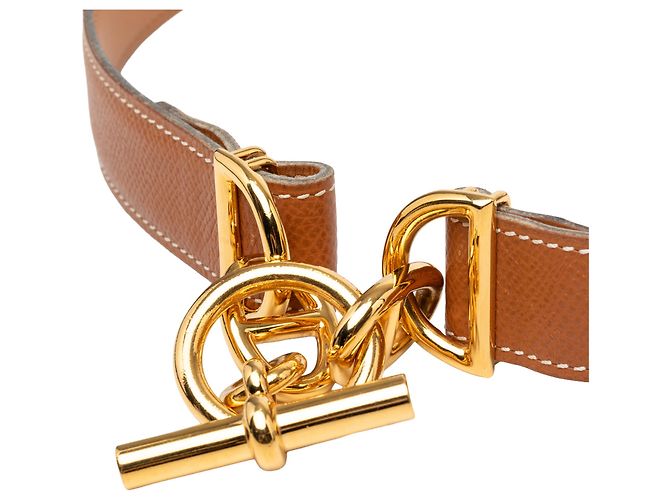 Cintura Hermès Brown Veau Madame Regate 24 Marrone - vista 4