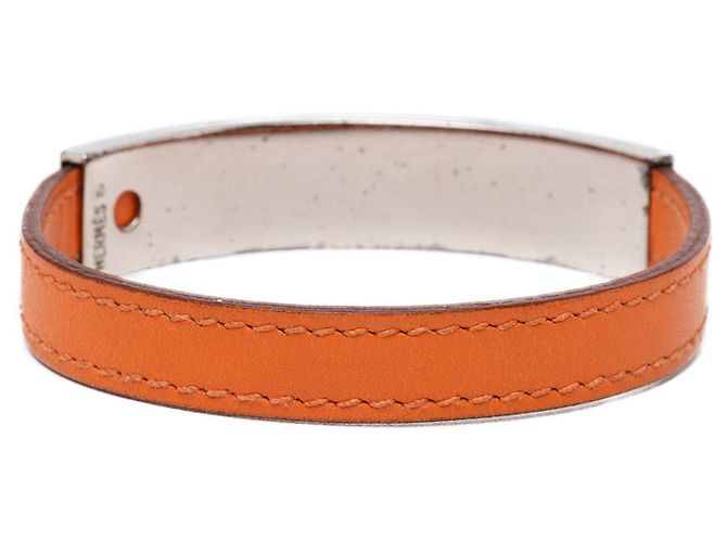 Bracciale Pousse Pousse in pelle arancione Hermès - vista 3