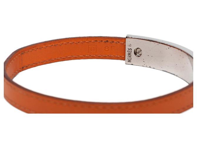 Bracciale Pousse Pousse in pelle arancione Hermès - vista 5