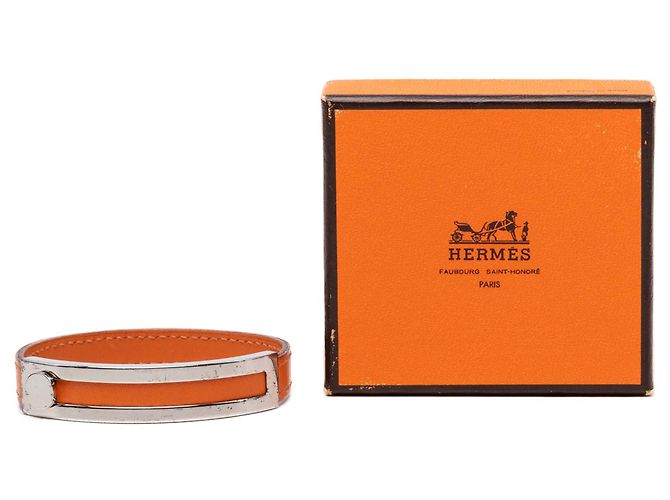 Bracciale Pousse Pousse in pelle arancione Hermès - vista 6