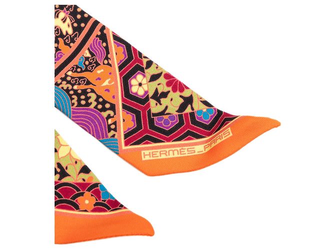 Hermès Seidentuch Twilly Orange Collections Imperiales - Ansicht 2