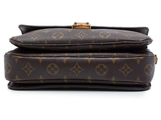 Louis Vuitton Marrone Monogram Pochette Metis - vista 3