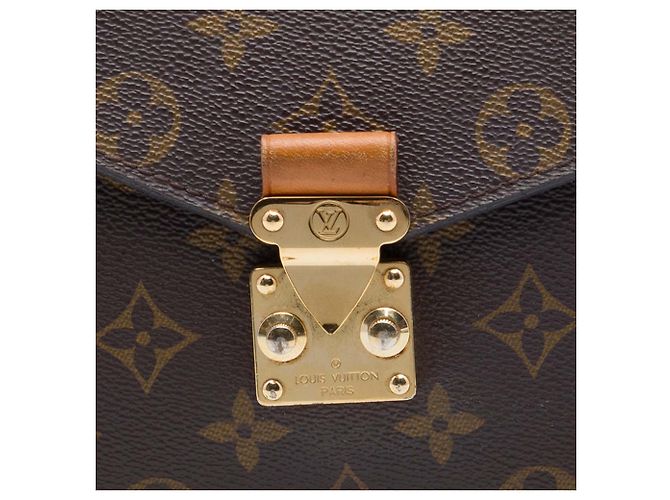 Louis Vuitton Marrone Monogram Pochette Metis - vista 6