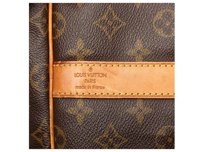 Louis Vuitton Marrón Monogram Keepall Bandouliere 55 Castaño - vista 7