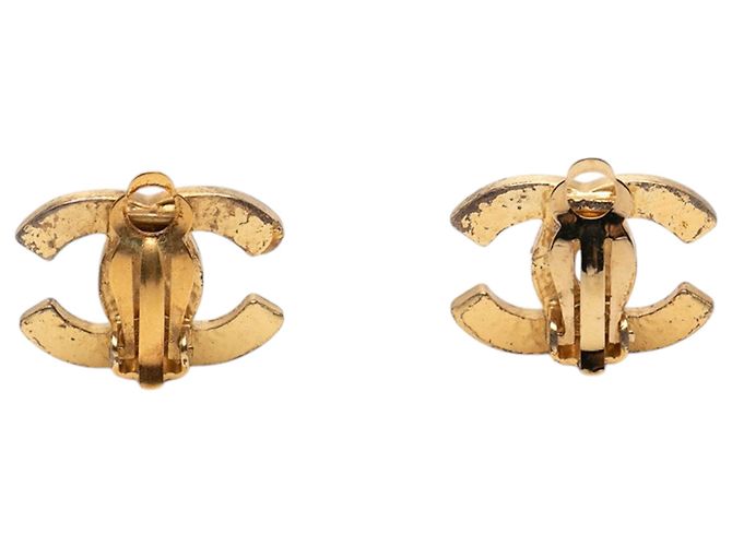 Orecchini a clip Chanel Black CC in smalto e placcati in oro Nero - vista 2