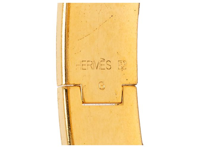 Bracciale Hermès Black Narrow Enamel Clic H PM Nero - vista 4