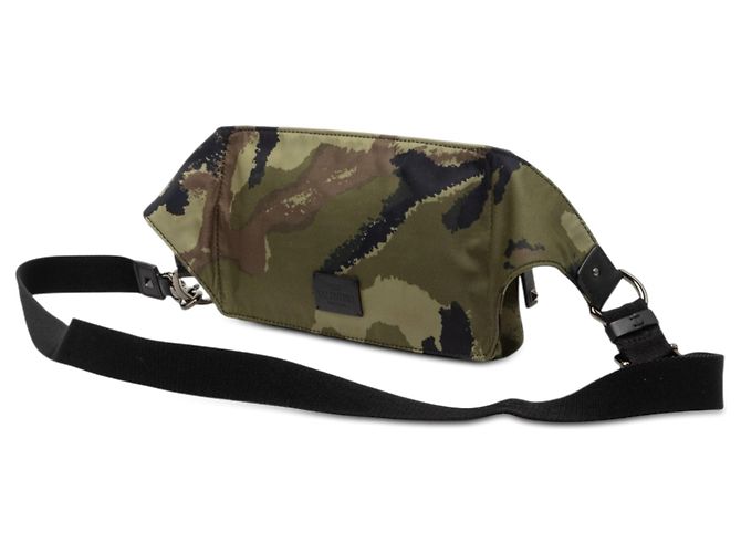 Borsa a tracolla Valentino Green Nylon Rockstud Camouflage Verde - vista 2