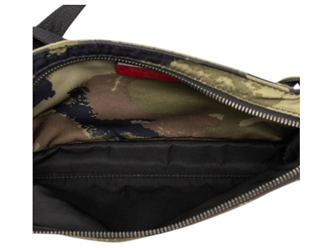 Borsa a tracolla Valentino Green Nylon Rockstud Camouflage Verde - vista 4
