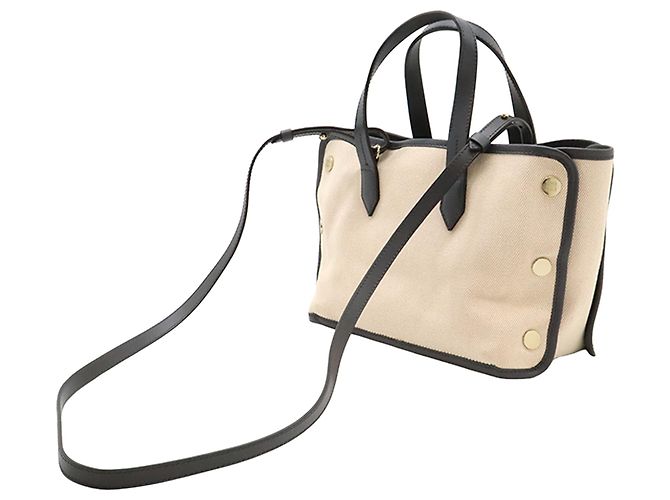 Givenchy Mini Canvas Bond Satchel Beige Anthrazitgrau - Ansicht 2