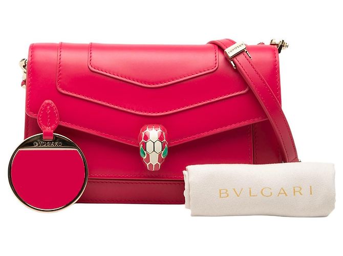 Bulgari Borsa a tracolla Serpenti Forever East West in pelle di vitello rosa Bvlgari - vista 7