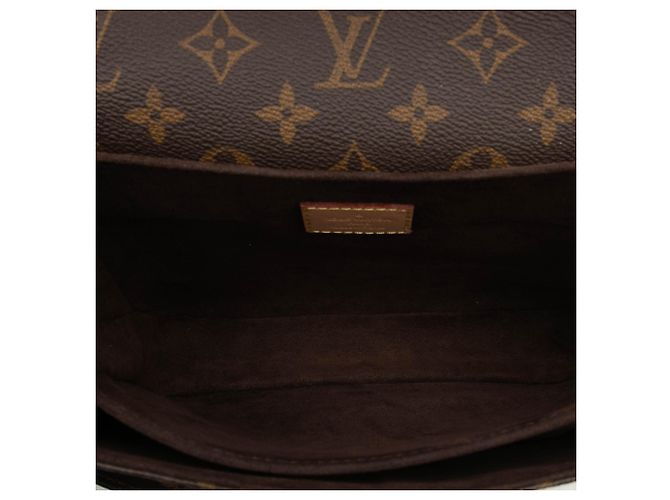 Louis Vuitton Marrón Monogram Pochette Metis Castaño - vista 4