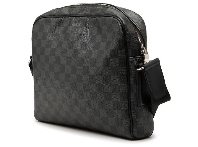 Louis Vuitton Black Damier Graphite Dayton Reporter MM Nero - vista 2