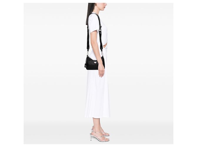 Borsa Prada Black Saffiano Trimmed Re Nylon Re Edition 2005 Nero - vista 6