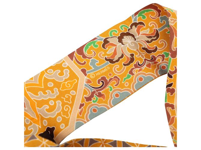Hermès Seidentuch Twilly Orange Collections Imperiales - Ansicht 4