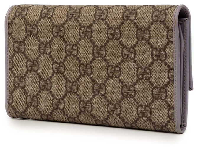 Cartera Continental Flap GG Supreme beige de Gucci - vista 2