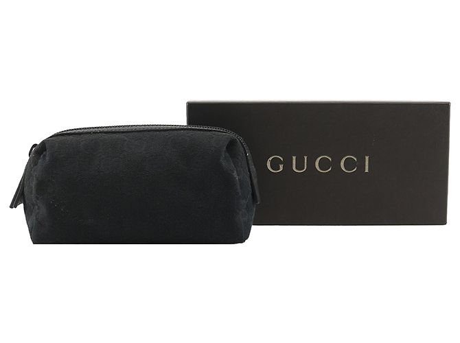 Pochette Gucci in tela GG nera Nero - vista 16