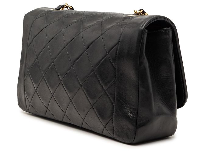 Chanel Black Medium Lambskin Diana Full Flap Nero - vista 2